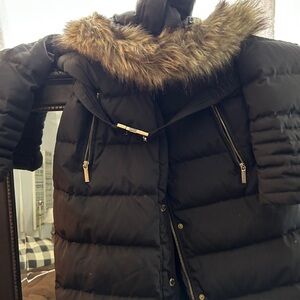 Michael Kors Black Long Puffer Coat ladies Medium
